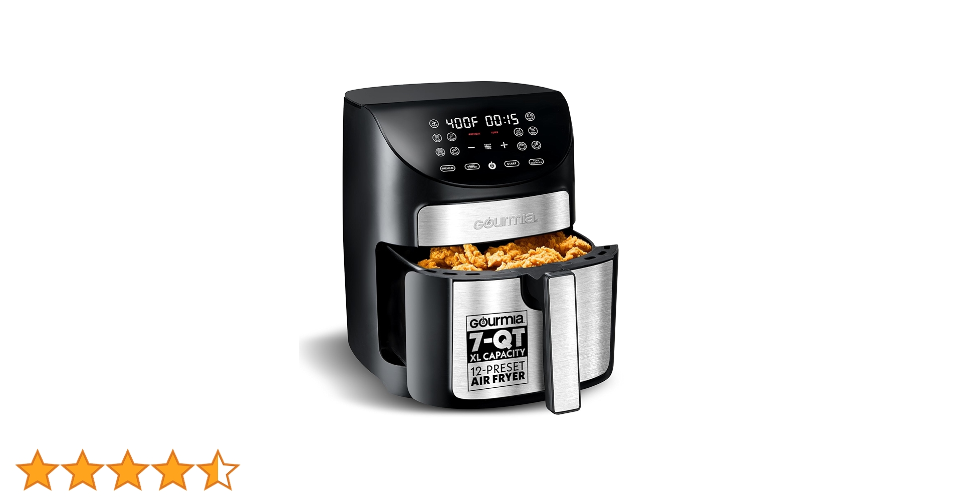 Amazon.co.jp: Gourmia 6487 デジタルエアフライヤー ブラック